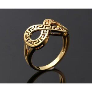 24K Gold Plated Infinity Ring Size 7